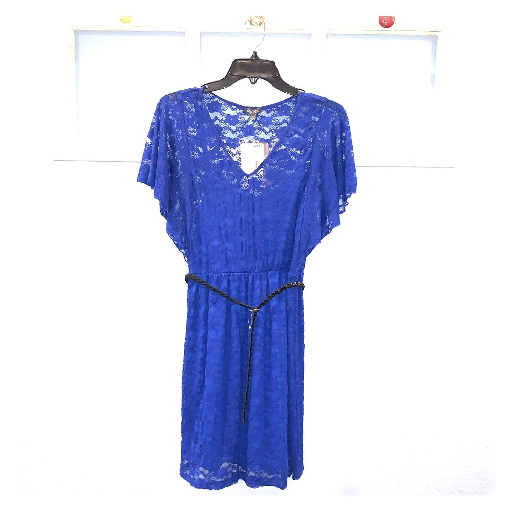 royal blue colored dress